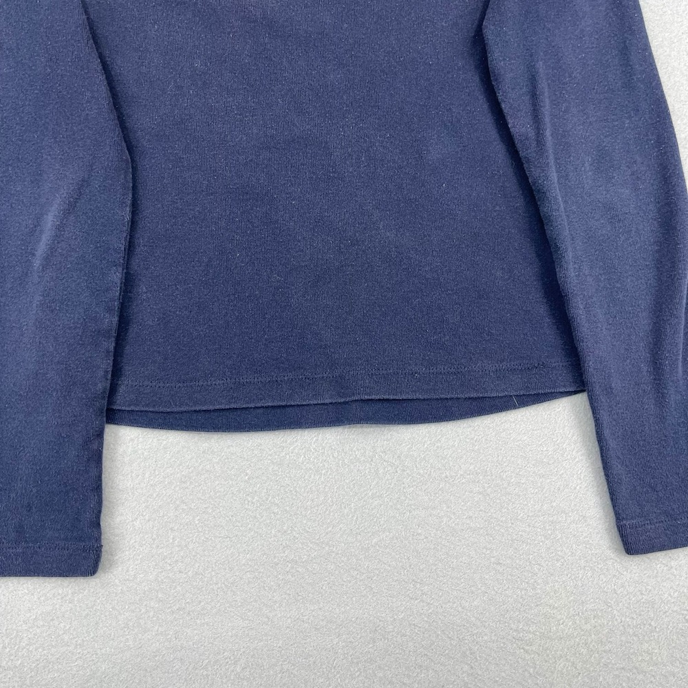 Tommy Girl Jeans Vintage Navy Blue Long Sleeve Rhinestone Star Shirt Womens M - Picture 8 of 13